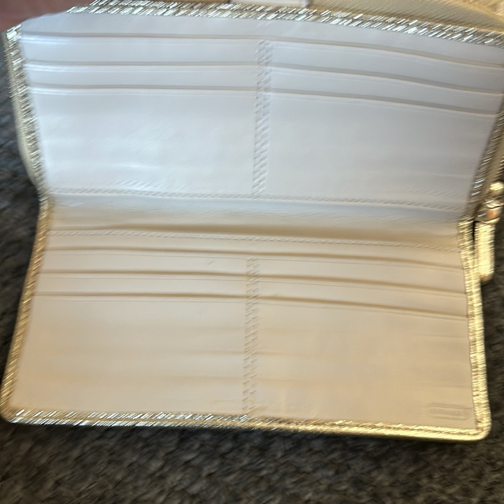 Coach lilac and gold bag with wallet and mini purse. - Picture 12 of 15